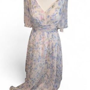 Pastel Floral Maxi Dress
